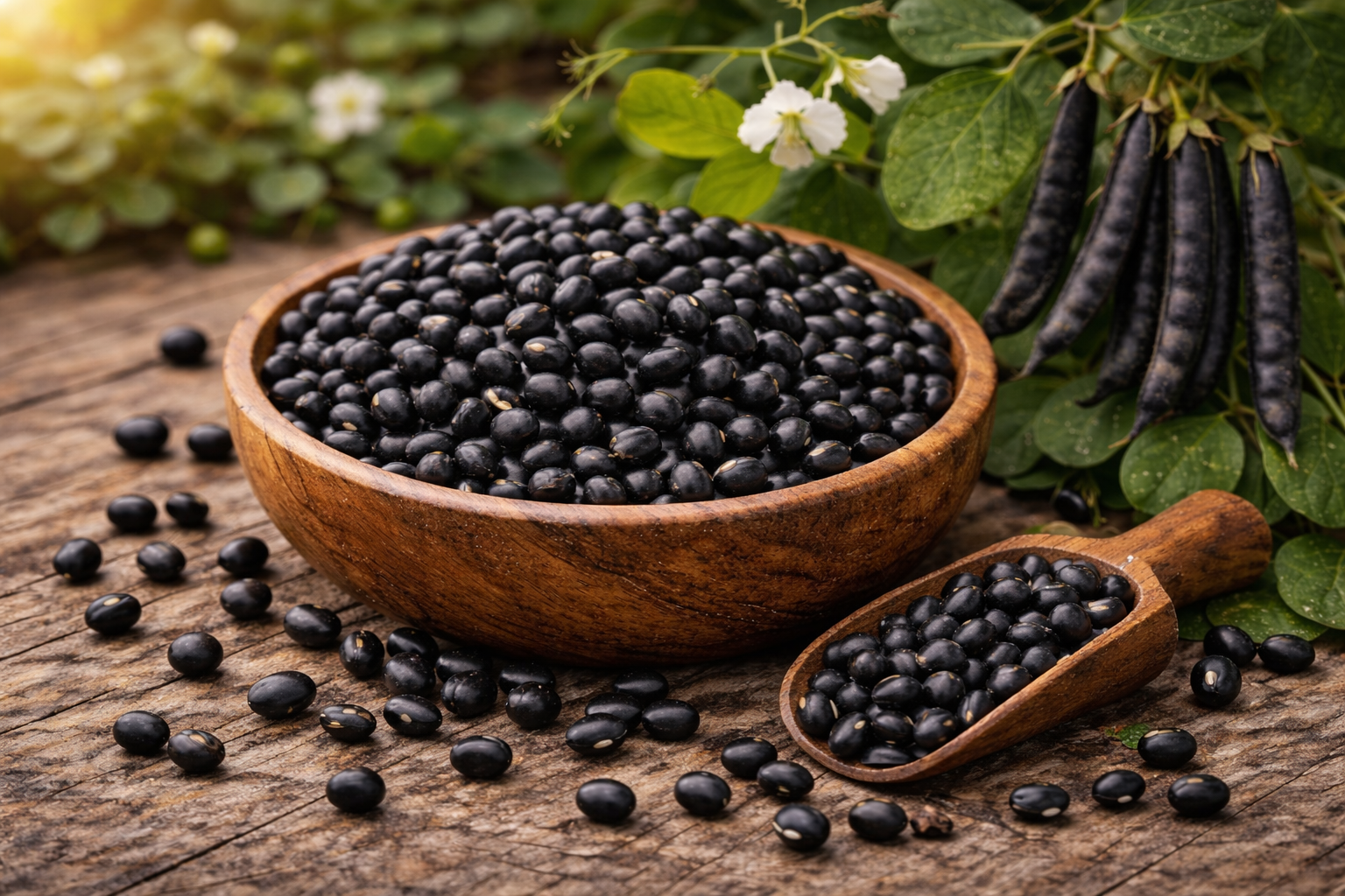 A bowl of split and skinned urad dal.