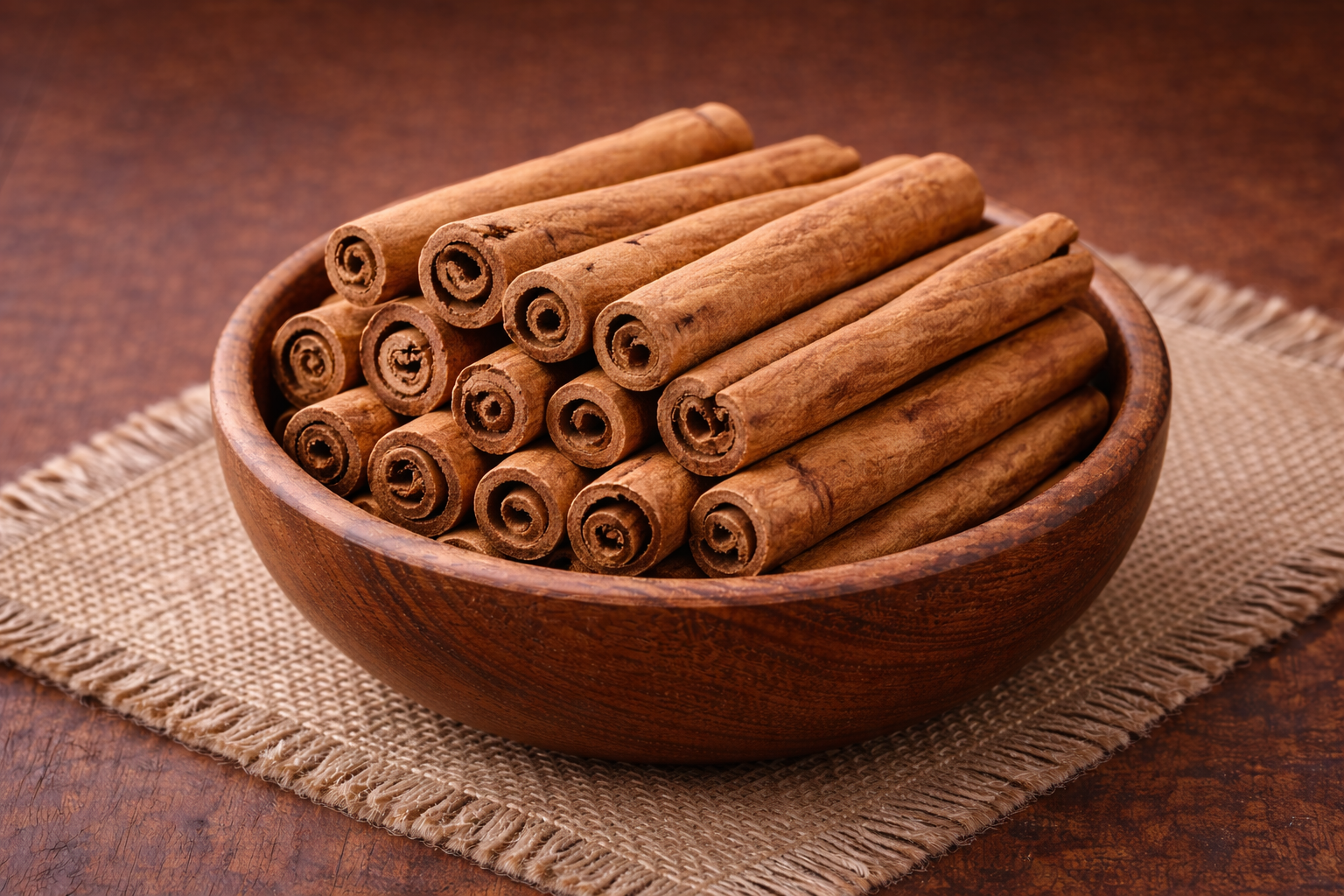 Delicate Ceylon cinnamon sticks