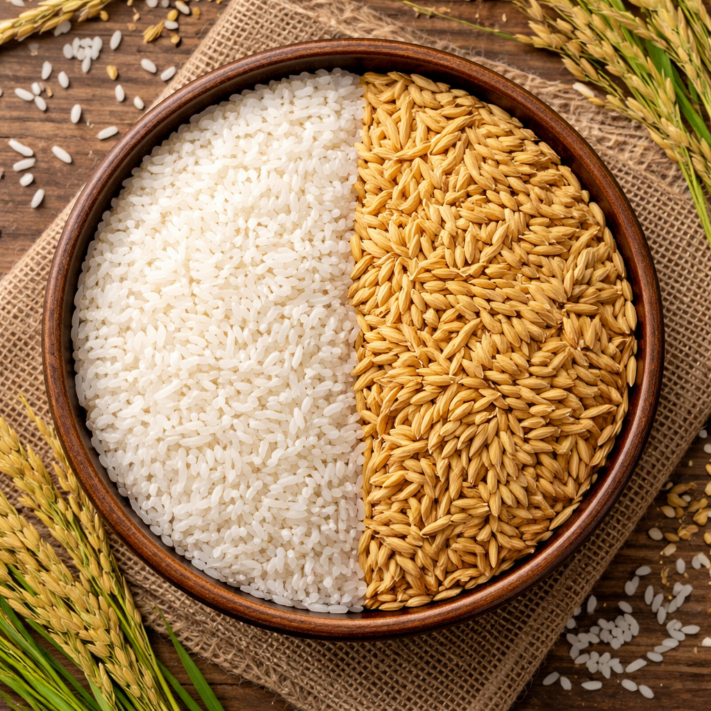 A close up shot of a bowl of Idly rice.